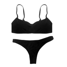 Load image into Gallery viewer, Solid Bikini Push-up BIKINI