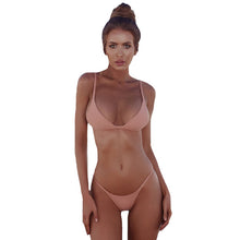 Load image into Gallery viewer, Solid Bikini Push-up BIKINI