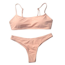 Load image into Gallery viewer, Solid Bikini Push-up BIKINI