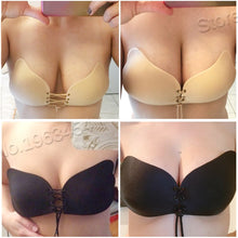 Load image into Gallery viewer, Soutien-gorge femme auto-adhésif sans bretelles invisible Push Up