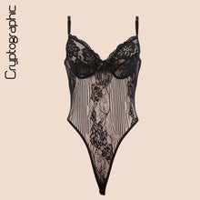 Load image into Gallery viewer, Sexy une pièce dos nu transparent nouveau 2019