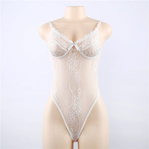 Sexy une pièce dos nu transparent nouveau 2019